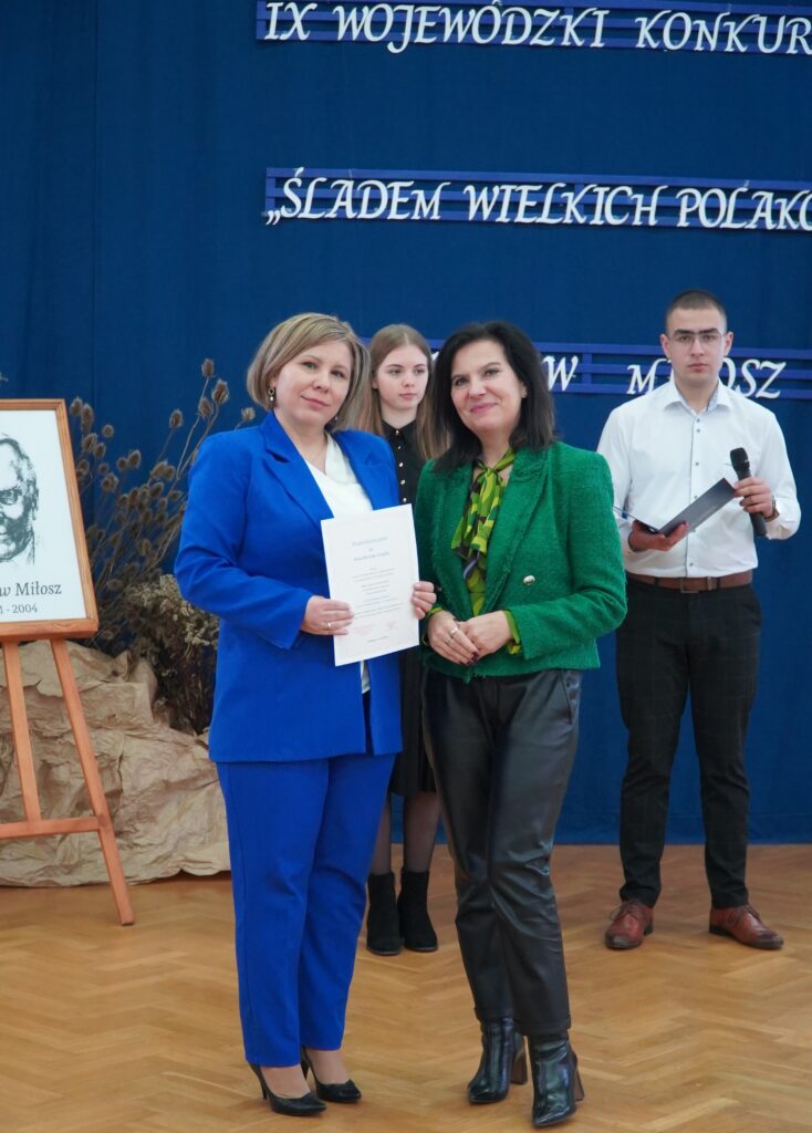 Finał IX Wojewódzkiego Konkursu „ŚLADEM WIELKICH POLAKÓW”- Czesław Miłosz 29 Finał IX Wojewódzkiego Konkursu „ŚLADEM WIELKICH POLAKÓW”- Czesław Miłosz 29