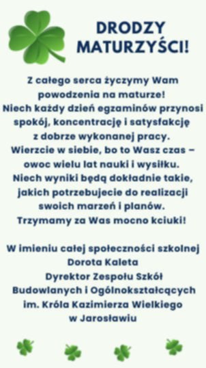 Życzenia dla Maturzystów 3