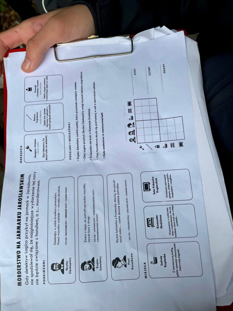 Reprezentacja klas pierwszych w Międzyszkolnej Grze Terenowej „TARCZA” 5