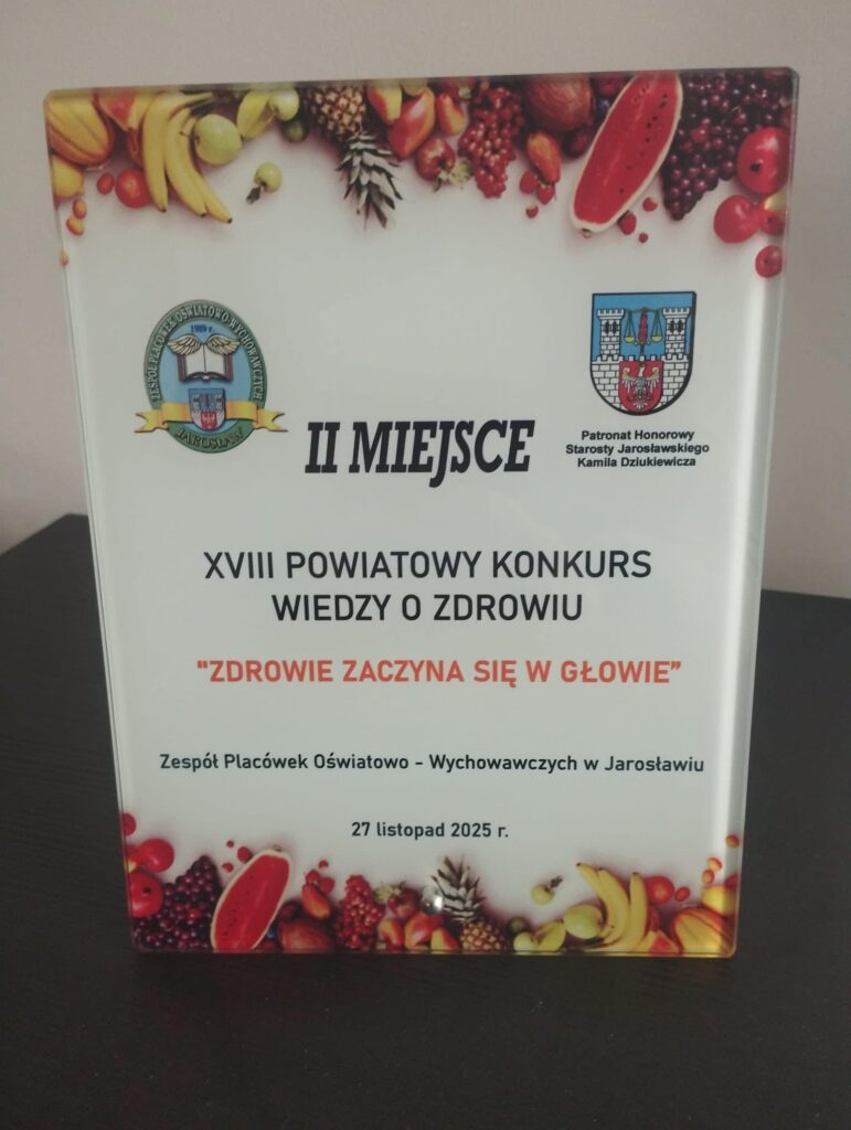 XVIII Powiatowy Konkurs Wiedzy o Zdrowiu – sukces uczniów naszej szkoły 9 XVIII Powiatowy Konkurs Wiedzy o Zdrowiu – sukces uczniów naszej szkoły 9