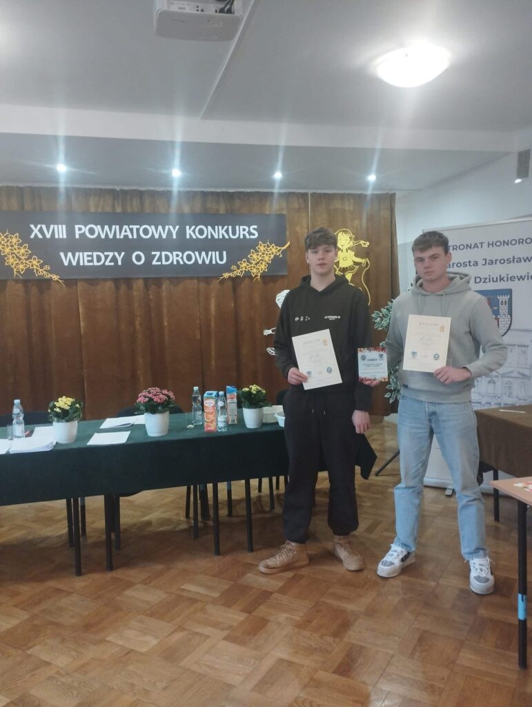 XVIII Powiatowy Konkurs Wiedzy o Zdrowiu – sukces uczniów naszej szkoły 8 XVIII Powiatowy Konkurs Wiedzy o Zdrowiu – sukces uczniów naszej szkoły 8